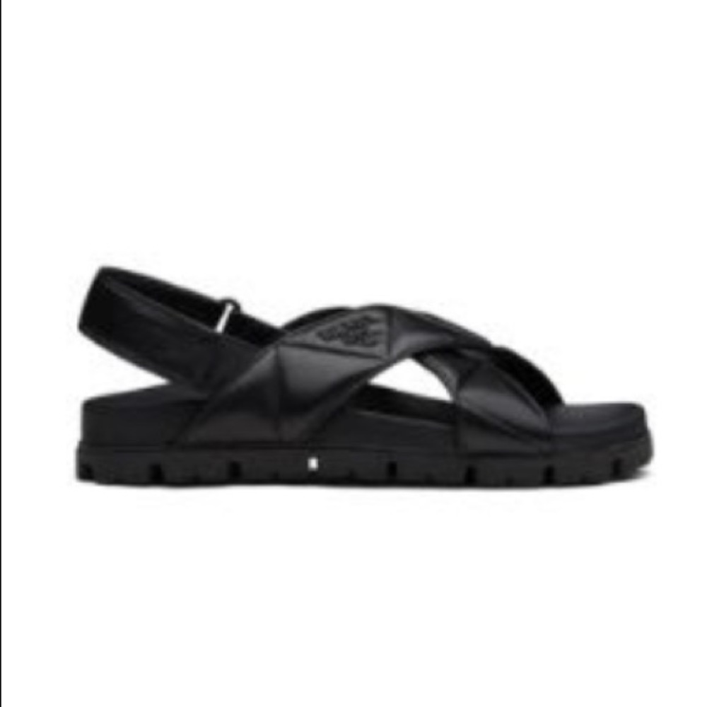 Prada Quilted Lug Sole Sandals